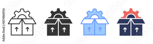 Release Icon Set Multiple Style Collection