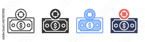 Currency Exchange Icon Set Multiple Style Collection