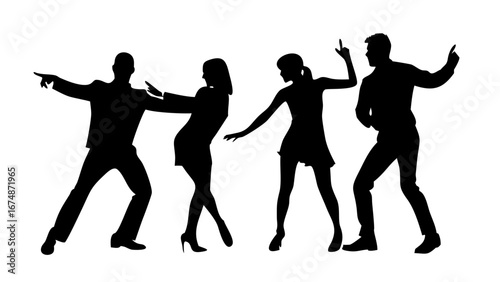 Black Silhouette of a Dog animal