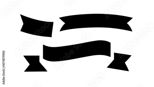 Minimalist Black Silhouette of a Dog animal