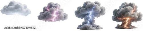 落雷　雲　雷