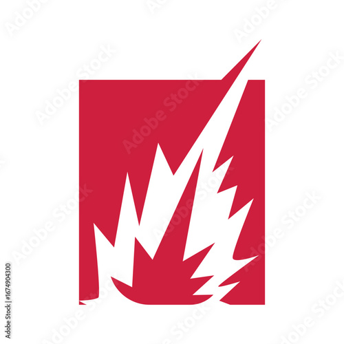outer space concept with meteorite logo, space rock as asteroid simple silhouette vintage symbol illustration brand or business product and design template