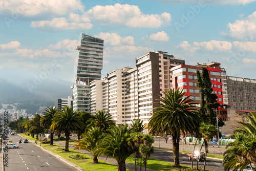 Panorama of northern Quito from La Carolina Park.