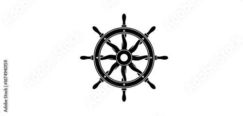 An ancient nautical steering wheel, symbolizing guidance, control, and the journey through life's vast ocean