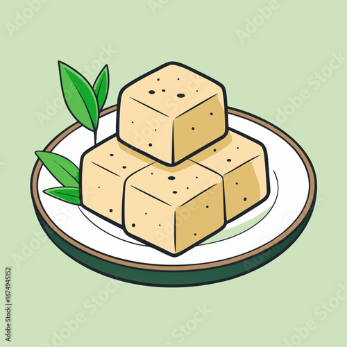 vector illustration of a bread