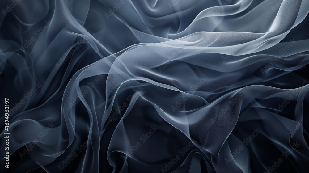 Fototapeta premium Abstract Dark Blue and Gray Flowing Background
