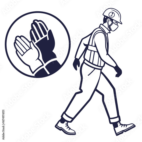 vector illustration of a young man