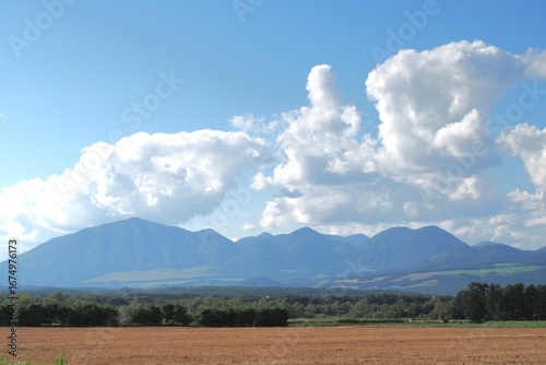 clouds over the mountains