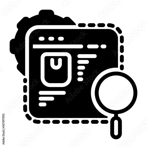 Search icon, glyph icon style