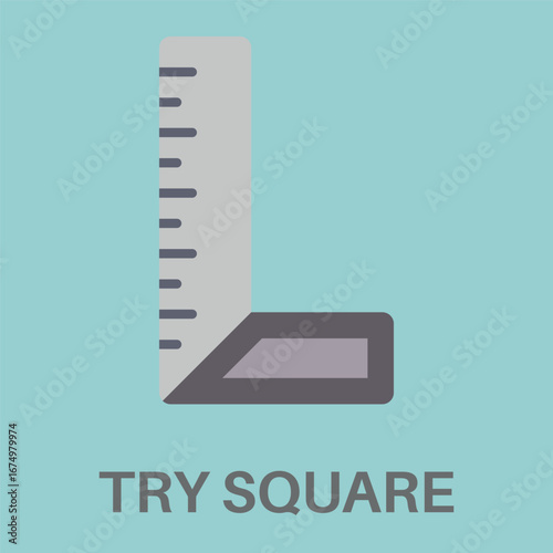 Try Square Simple Style Flat Design Icon