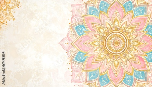 Ornate floral mandala design