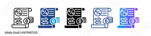 Profit & Loss multiple icon