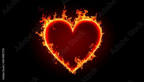 Fiery Heart with Burning Love.