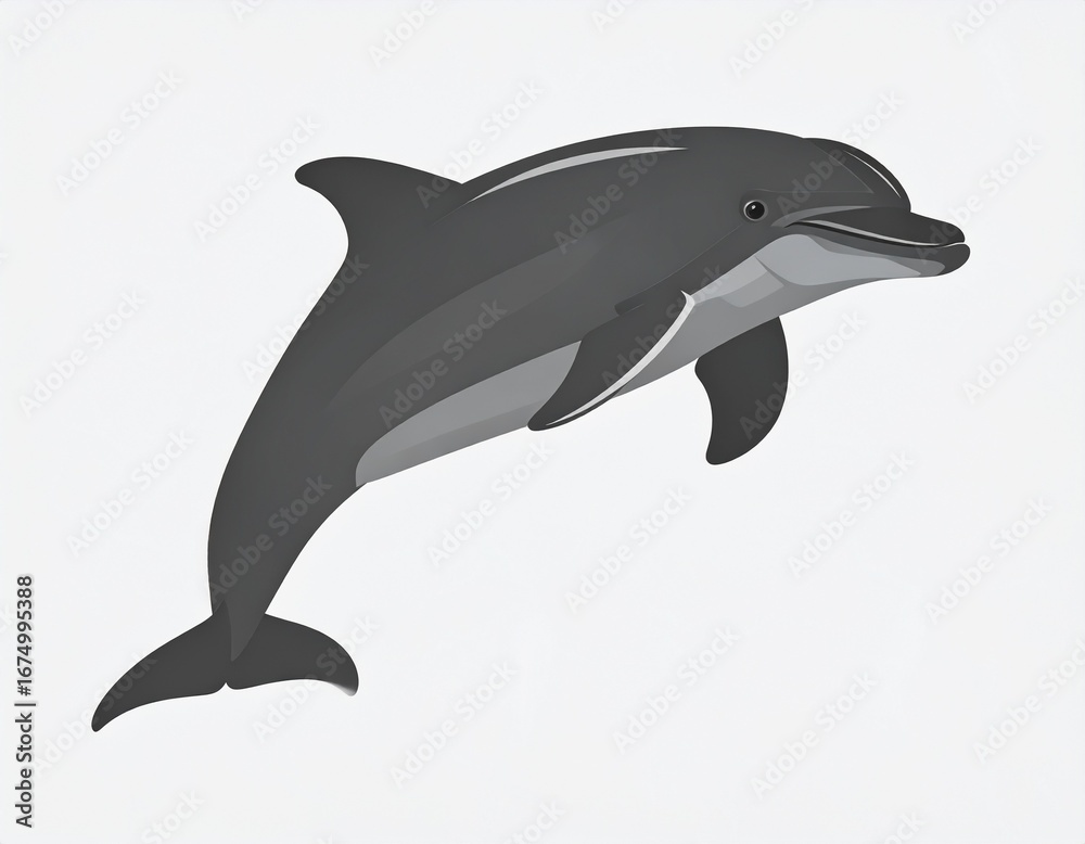 Fototapeta premium Powerful sharks in diverse poses and styles, swimming in rivers, oceans, and depicted outside in creative artwork, showcasing strength, danger, and marine life beauty
