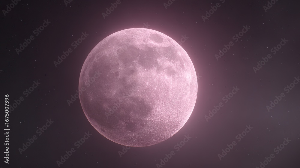 Fototapeta premium Close-up of the moon against a black background, presenting surreal details and cinematic atmosphere, creates a striking celestial scene for the use of celestial themes.