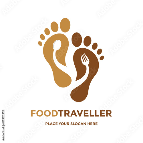 Modern and creative logo combining a globe with cutlery. Perfect for culinary travel blogs, international food guides, or businesses that focus on global food exploration.