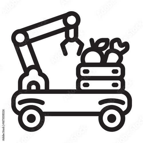 Agricultural Robots Icon