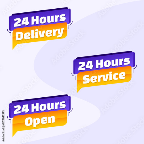 24 hours delivery banner