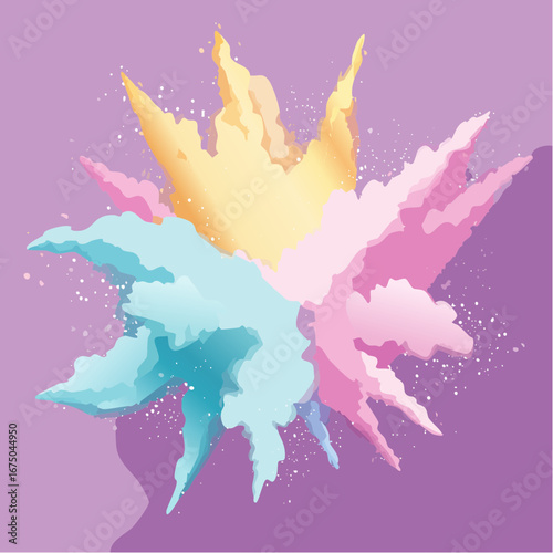 Digitally painted abstract watercolor background
1