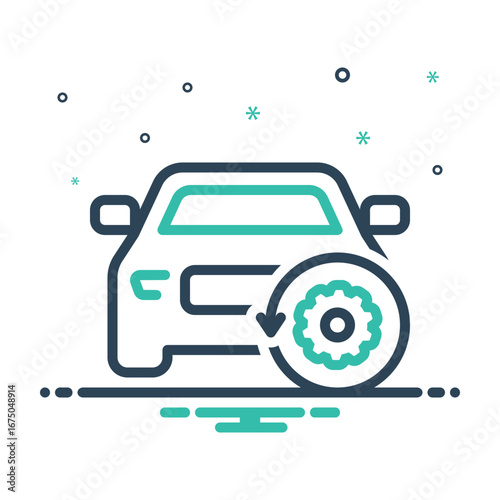 Mix icon for auto spare