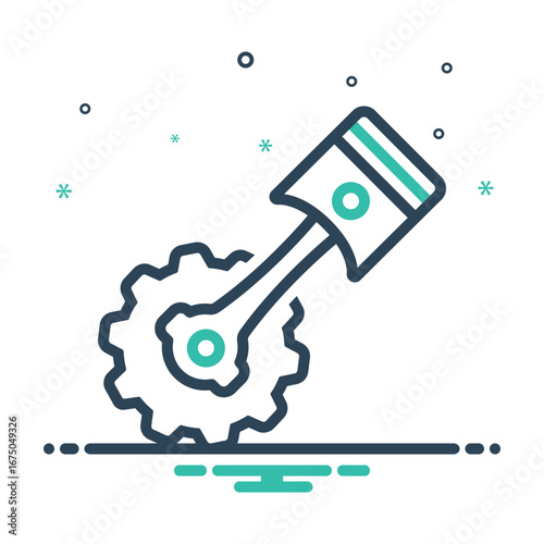 Mix icon for mechanical item