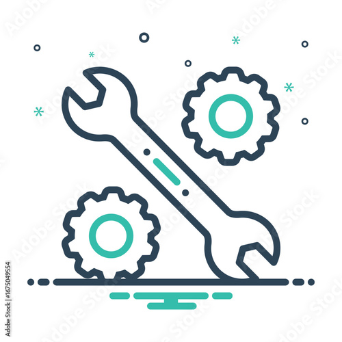 Mix icon for spare components