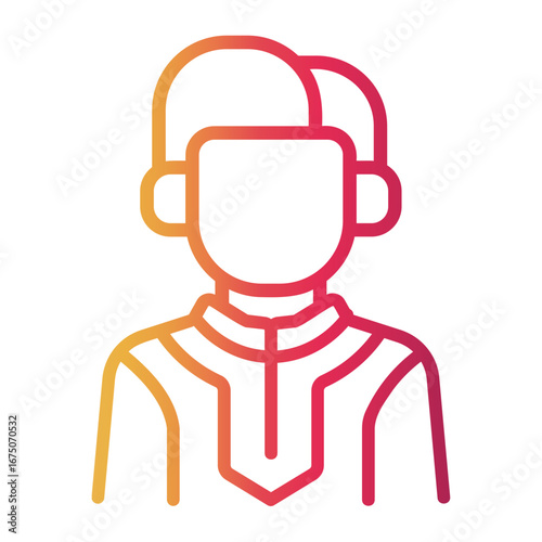 ethnic Line Gradient Icon
