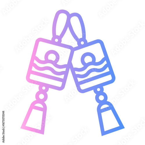 ethnic Line Gradient Icon
