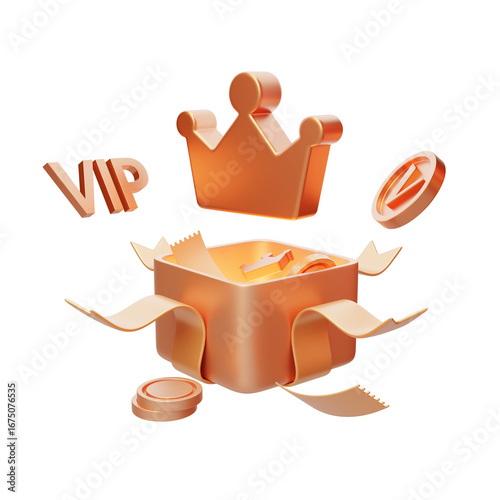 Member benefits, privileges and Crown Gift Box 3D