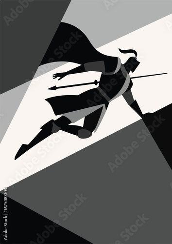 Knight in armor dramatically falls in battle, defeated. Suitable for historical, fantasy, or medievalthemed projects needing impactful battle imagery.
