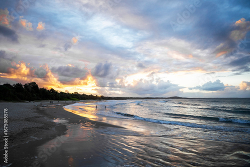Sunset at Noosa Heads Main Beach, Noosa National Park