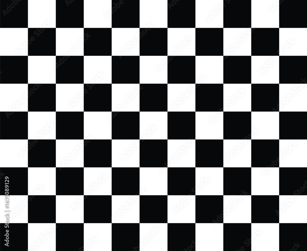 Fototapeta premium Black and white checkered line seamless pattern repeating banners of racing flag stripe speed texture. Racing stripe graphics on endless background. 