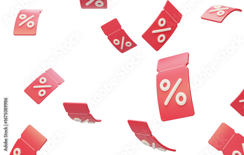 E-commerce promotions Discount coupons 3D