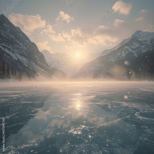 Enchanted Frozen Lake