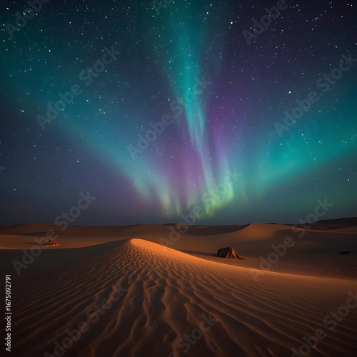 Aurora Desert Sky