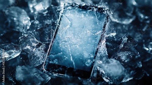 The smartphone is frozen.