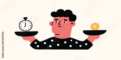 The weight of time and money is measured by a person's choices