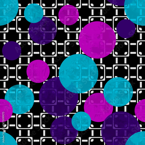 Seamless modern circles pattern