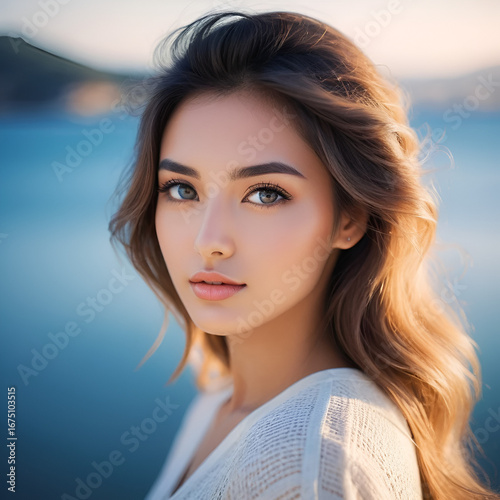 dreamy look beautiful girl