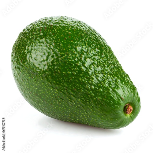 Single ripe avocado