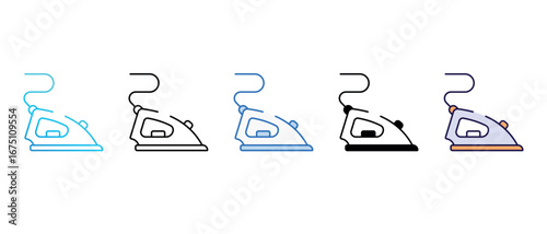Iron icon design with white background stock illustration