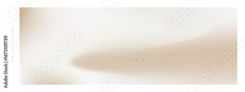 Minimalistic abstract pearl cream banner. Nacreous pale ecru and smooth sandy gradient. Neutral vector illustration.