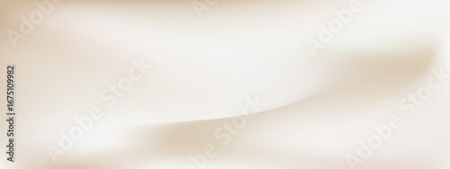 Elegant pearl and cream gradient with soft abstract background. Warm neutral pastel texture for ivory silk wave or minimalist studio backdrop in beige. Vector illustration.