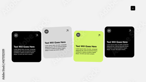 4 Square Card for Testimonial Designs