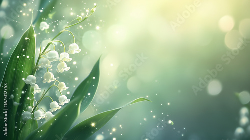 スズランと光の粒 / Lily of the Valley with Light Particles