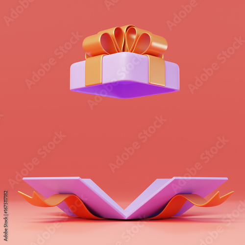 Event Birthday Wishes Souvenir Gift box 3D