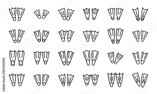 Travel and Adventure Outline Icons Set Camping, Hiking, Airplane Ticket, Credit Card, Globe, Map, Binoculars, Luggage, Camper Van, Mountains, Lighthouse, Ship, Cable Car, Campfire, Selfie Stick, Wea
