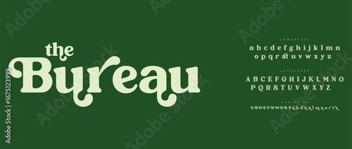 Bureau  Classic beautiful Modern luxury Serif Letter Minimal Fashion. Typography decoration logotype fonts, wedding, logos. vector illustration
