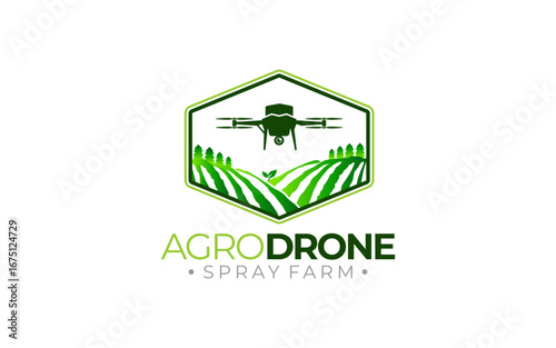 Illustration graphic vector of a drone spray technology logo design template