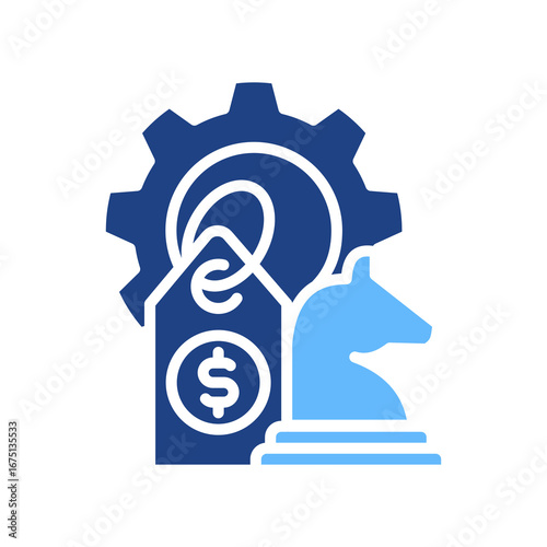 Pricing Strategy glyph color icon